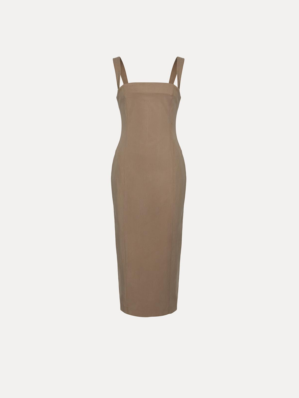 SUKIENKA MIDI LILOU TAUPE
