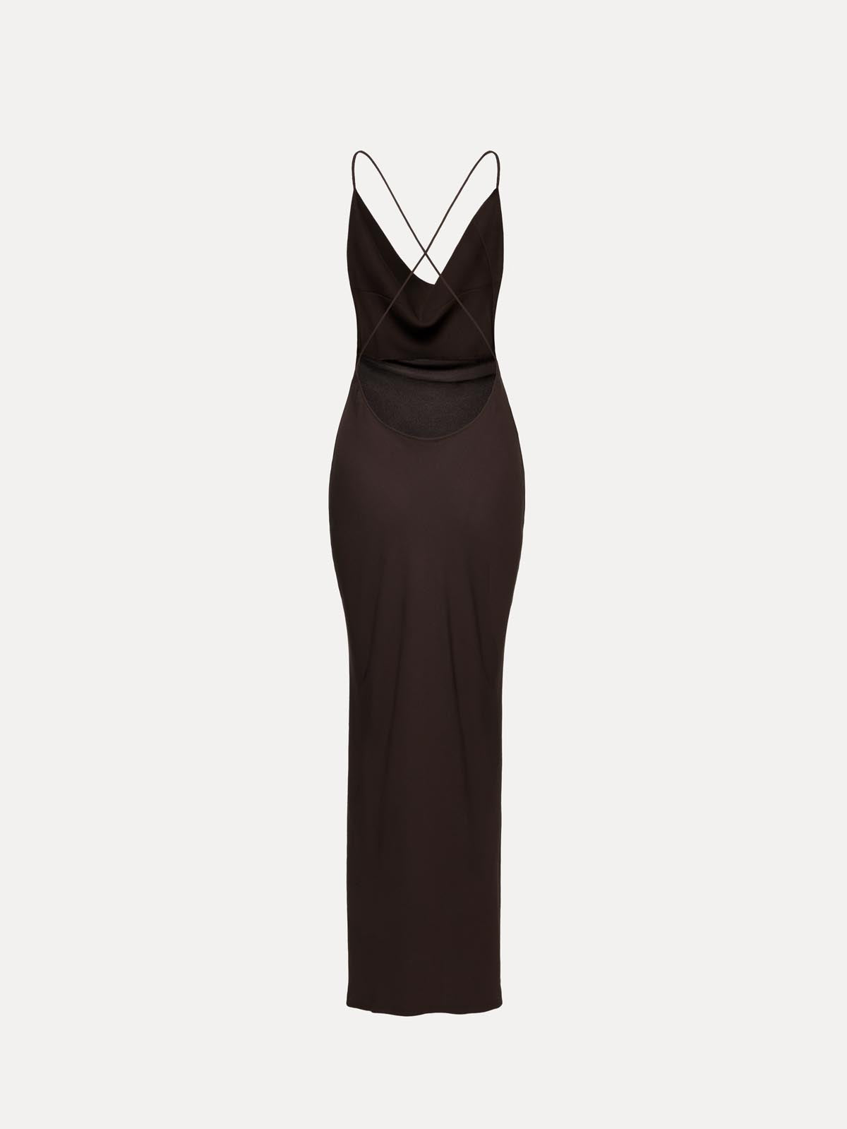 SUKIENKA MAXI NOCHES DARK CHOCOLATE