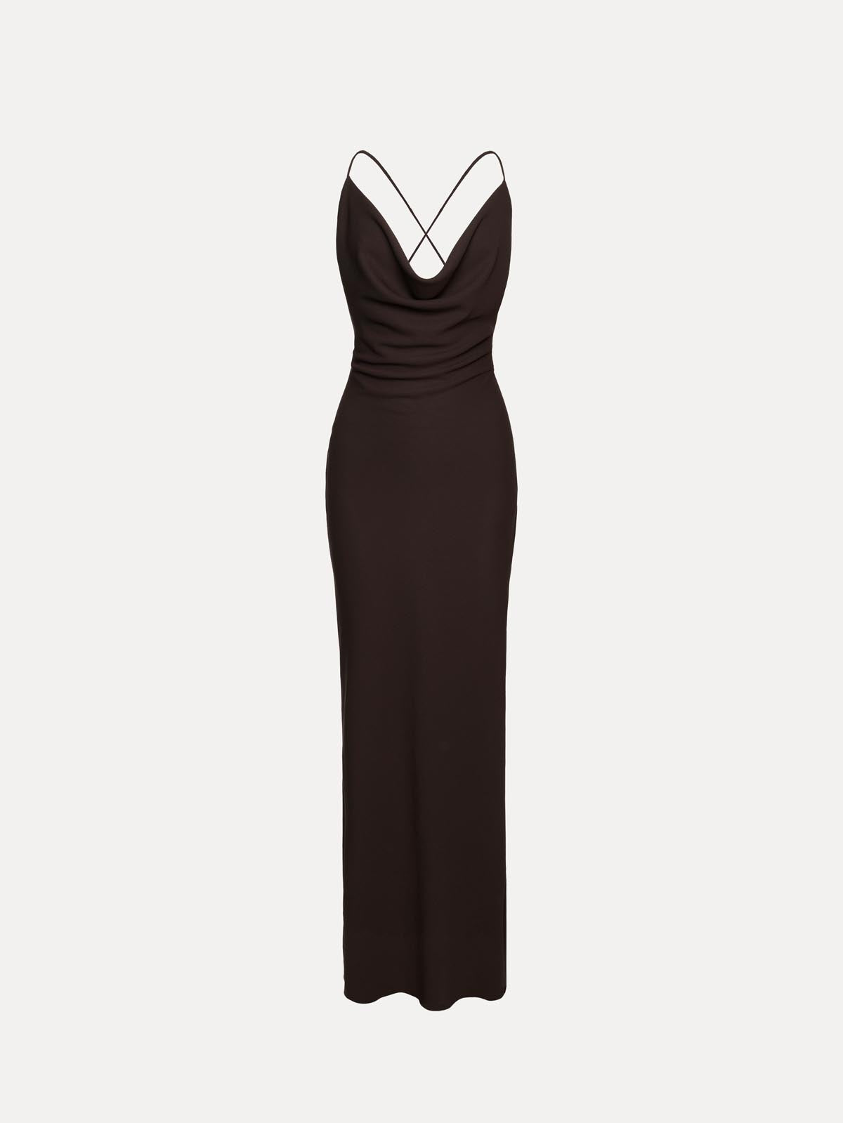 SUKIENKA MAXI NOCHES DARK CHOCOLATE