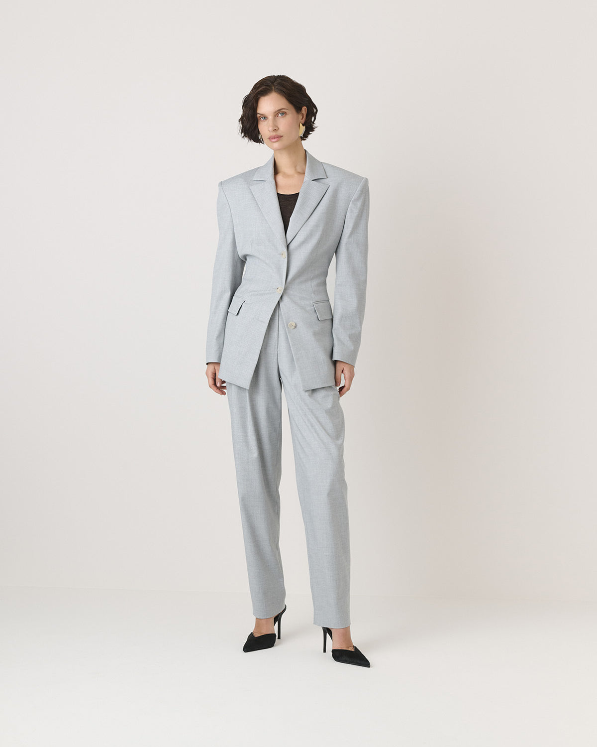 SPODNIE GARNITUROWE CHET LIGHT GREY