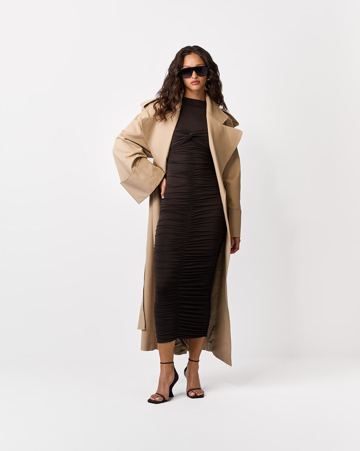 SUKIENKA MAXI HESSIE DARK CHOCOLATE