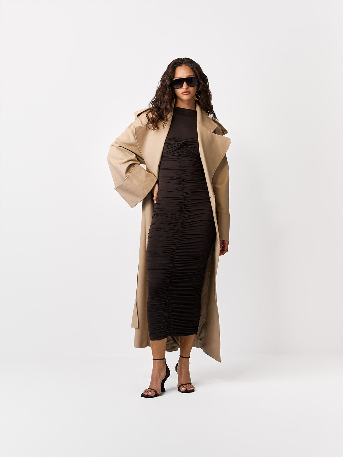 SUKIENKA MAXI HESSIE DARK CHOCOLATE