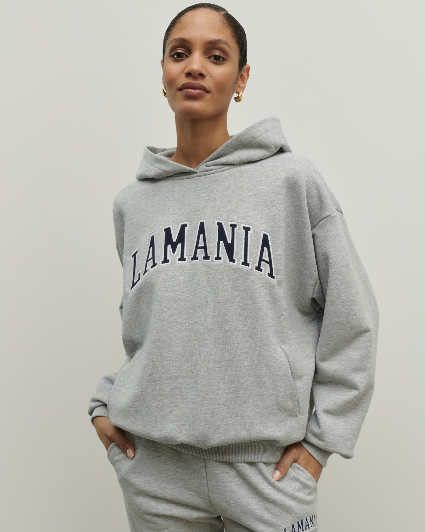 BLUZA Z KAPTUREM LOS GREY