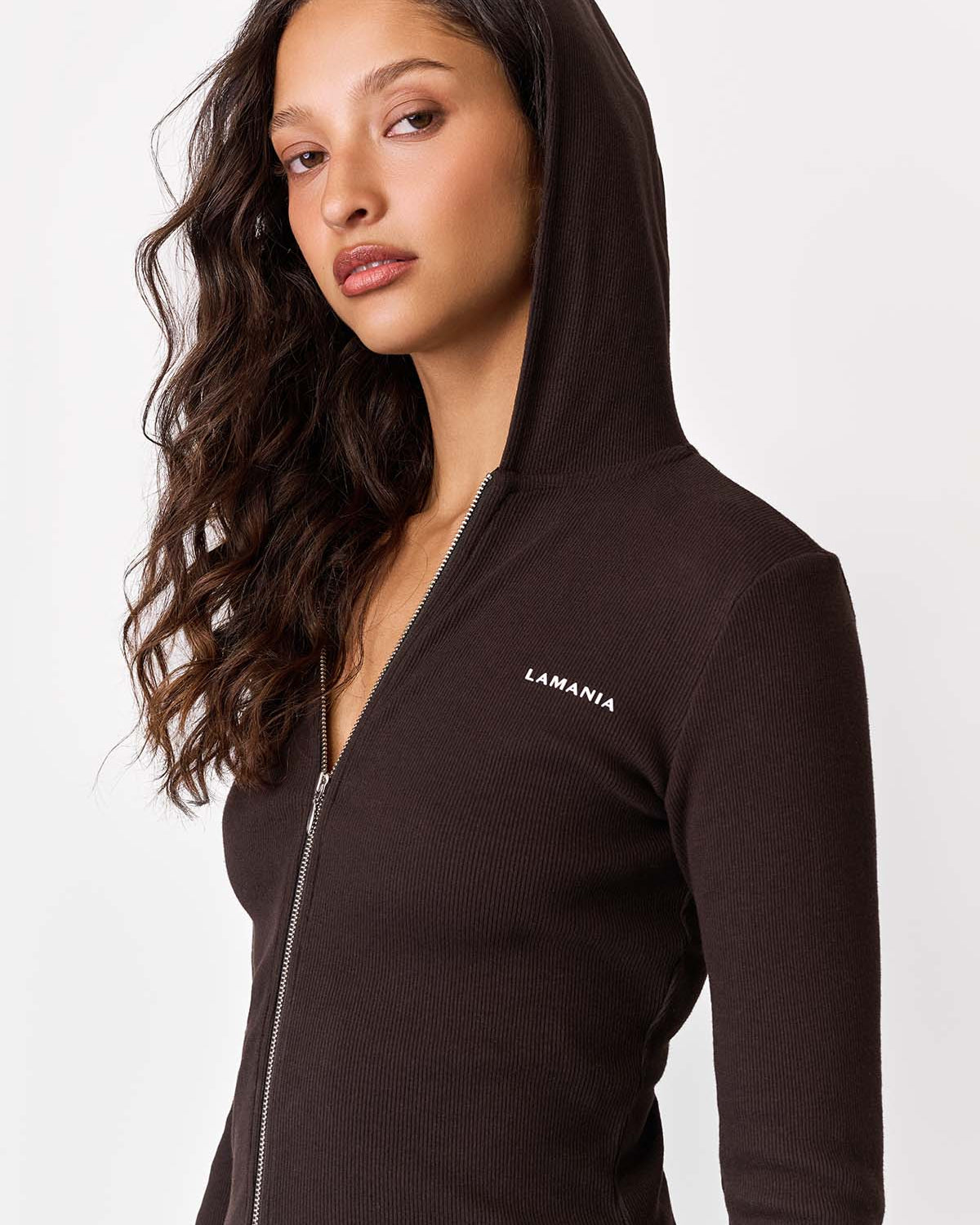 BLUZA Z KAPTUREM MANDY DARK CHOCOLATE