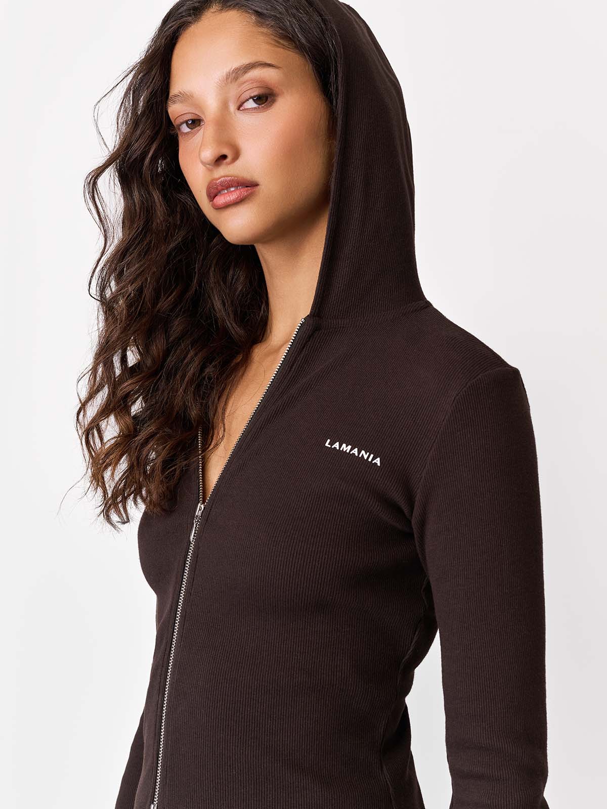 BLUZA Z KAPTUREM MANDY DARK CHOCOLATE