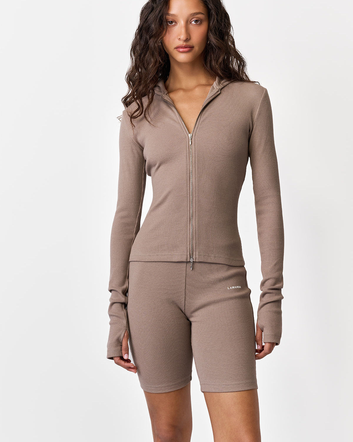 BLUZA Z KAPTUREM MANDY TAUPE