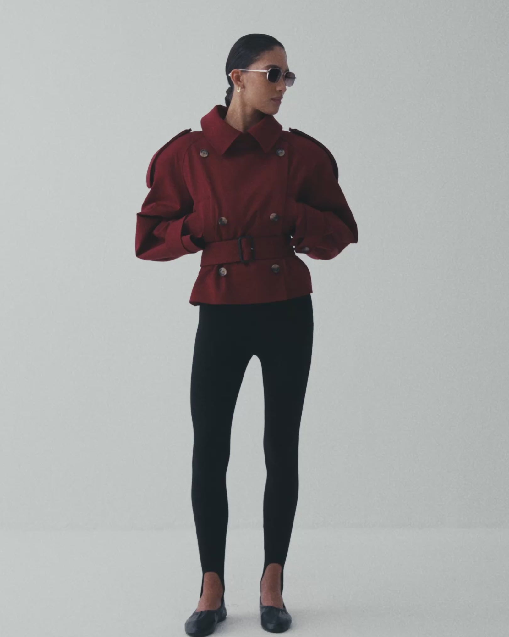 KARTER COAT BURGUNDY