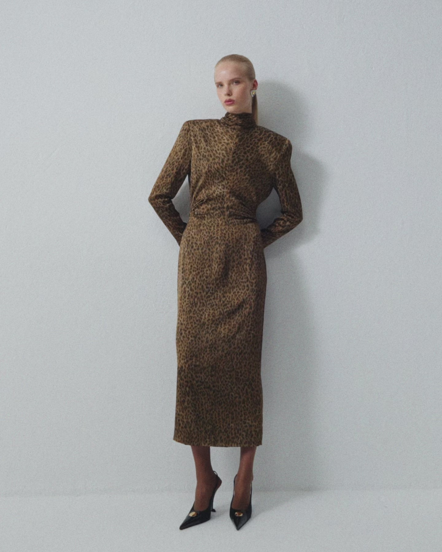 SUKIENKA AZAR  LEOPARD PRINT
