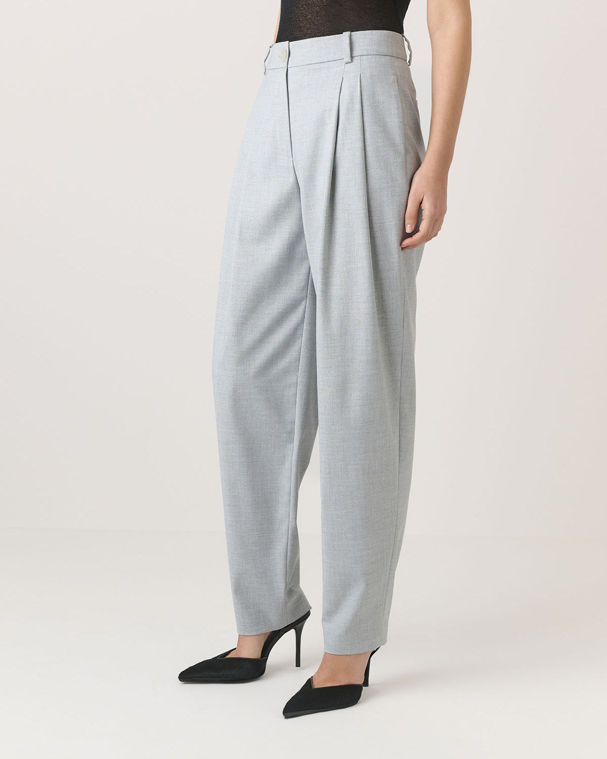 SPODNIE GARNITUROWE CHET LIGHT GREY