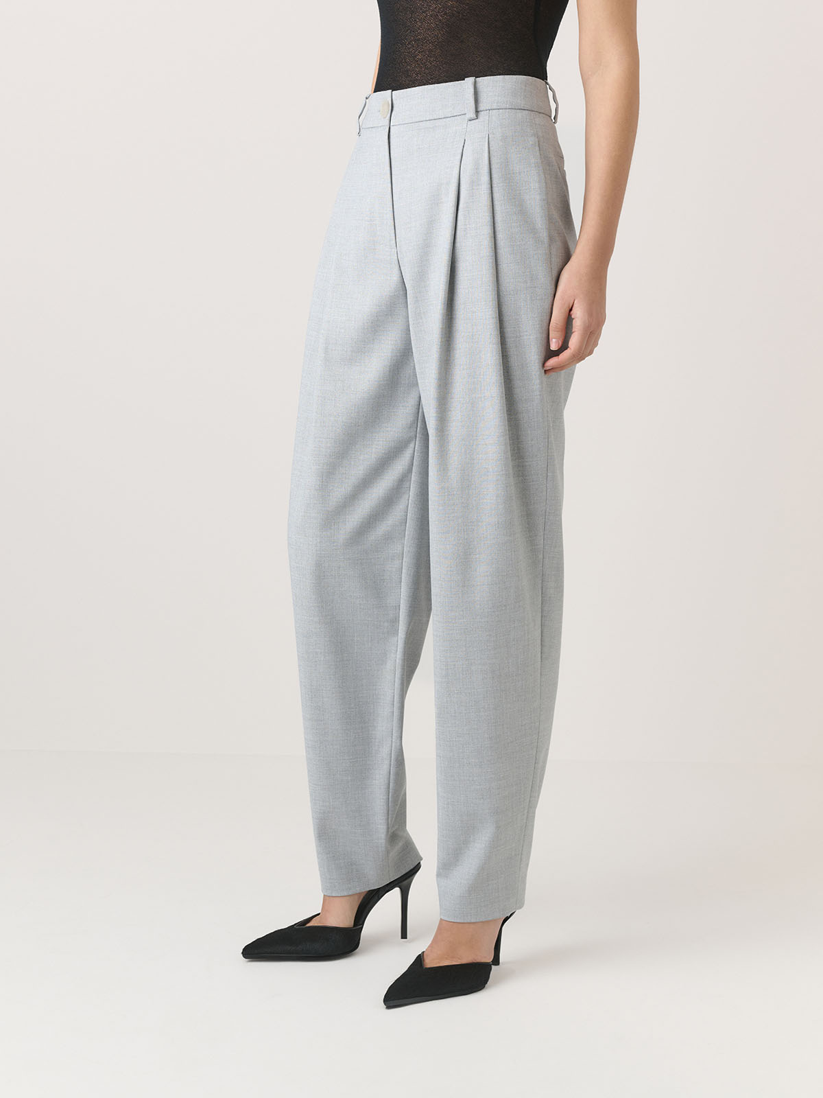 SPODNIE GARNITUROWE CHET LIGHT GREY