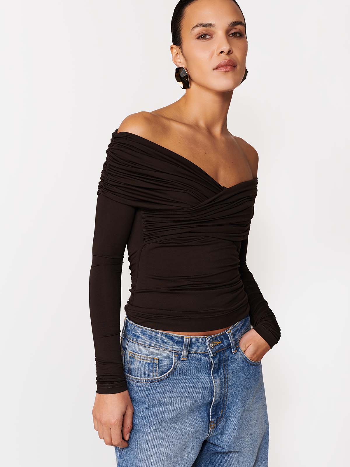 LONGSLEEVE RIANN DARK CHOCOLATE