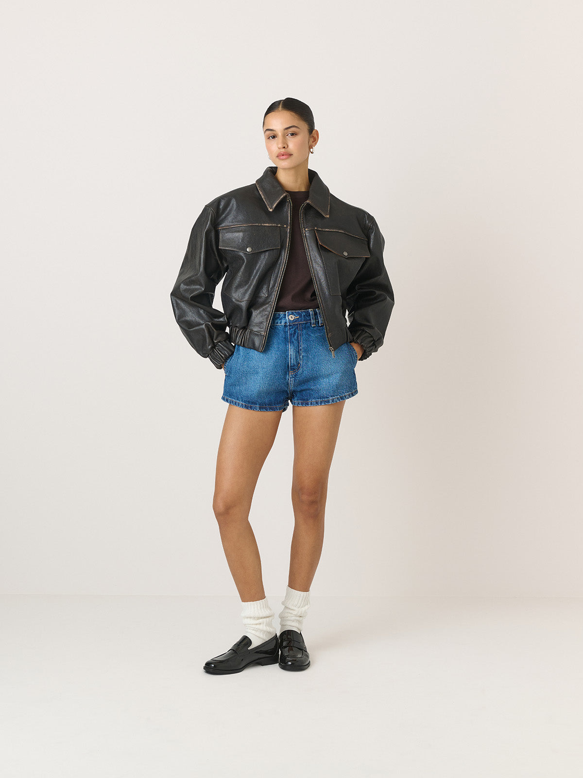 WALI BLUE DENIM SHORTS