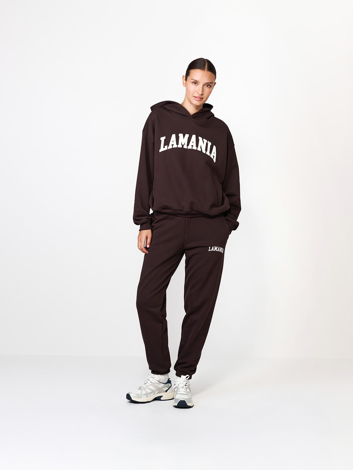 BLUZA Z KAPTUREM TWIN DARK CHOCOLATE