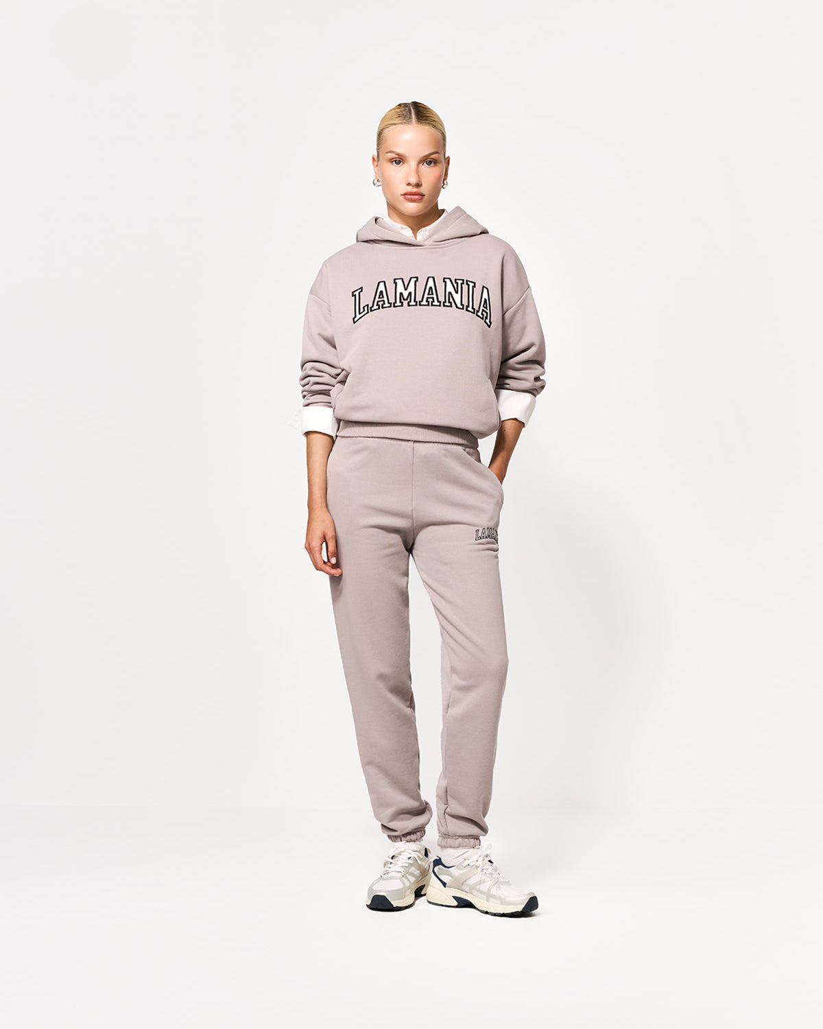 BLUZA Z KAPTUREM TWIN GREY