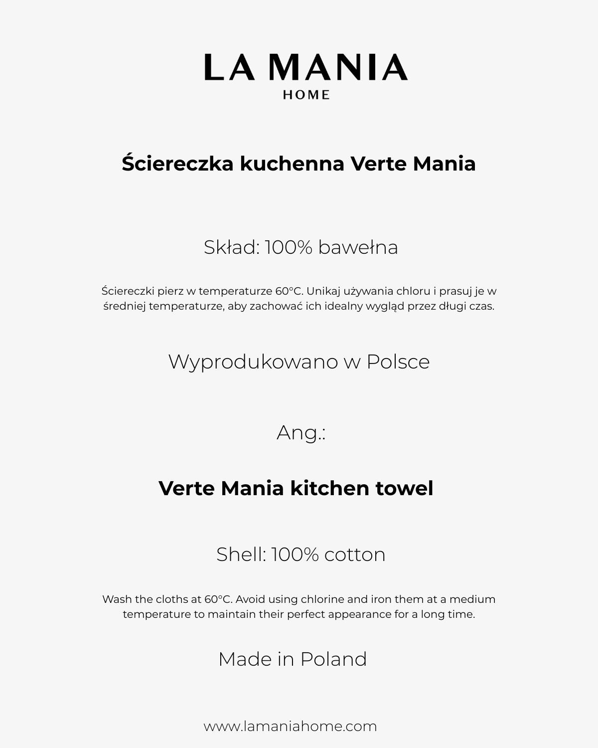 Ściereczka kuchenna Verte Mania