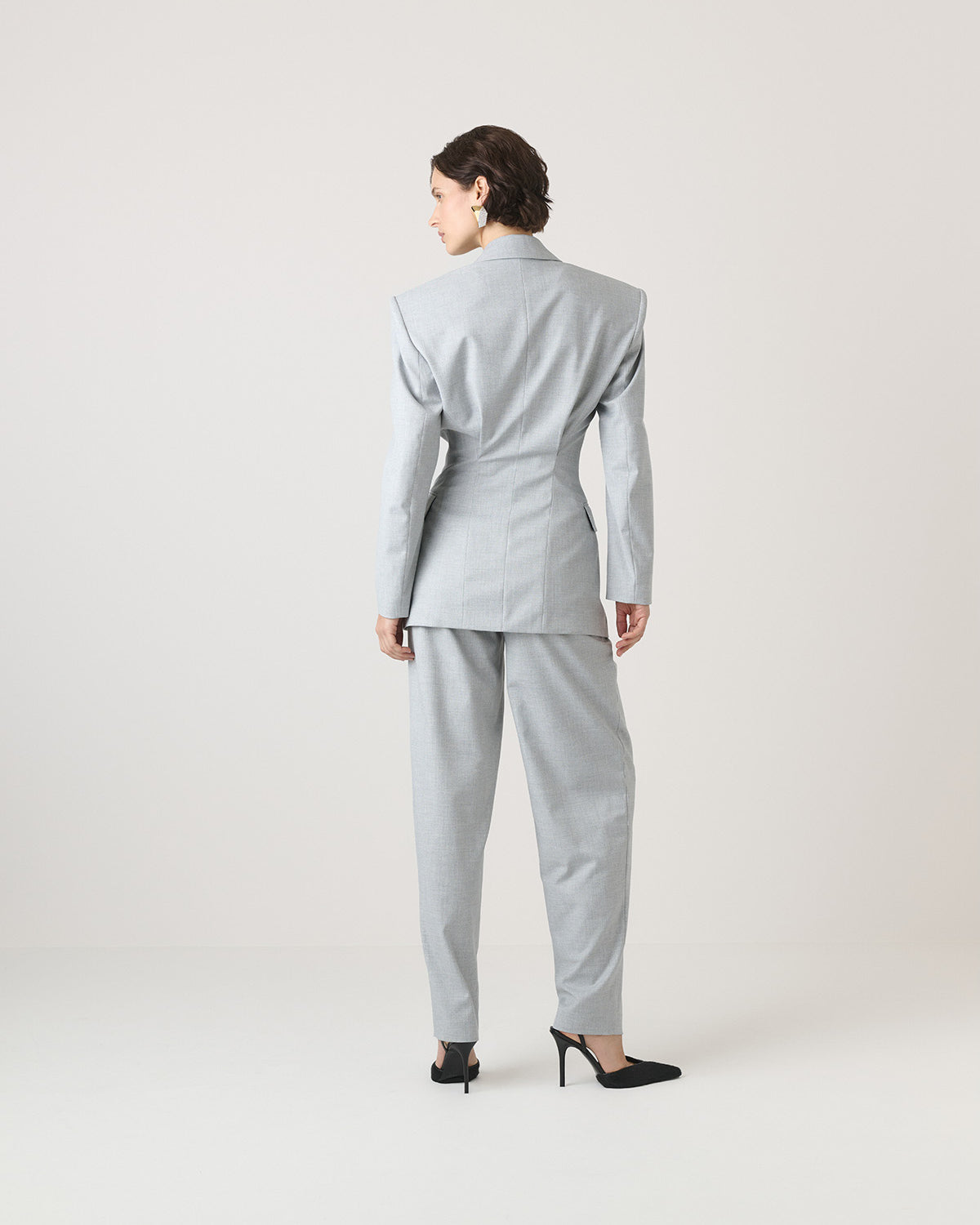 SPODNIE GARNITUROWE CHET LIGHT GREY