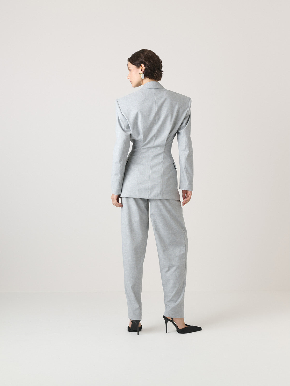 SPODNIE GARNITUROWE CHET LIGHT GREY