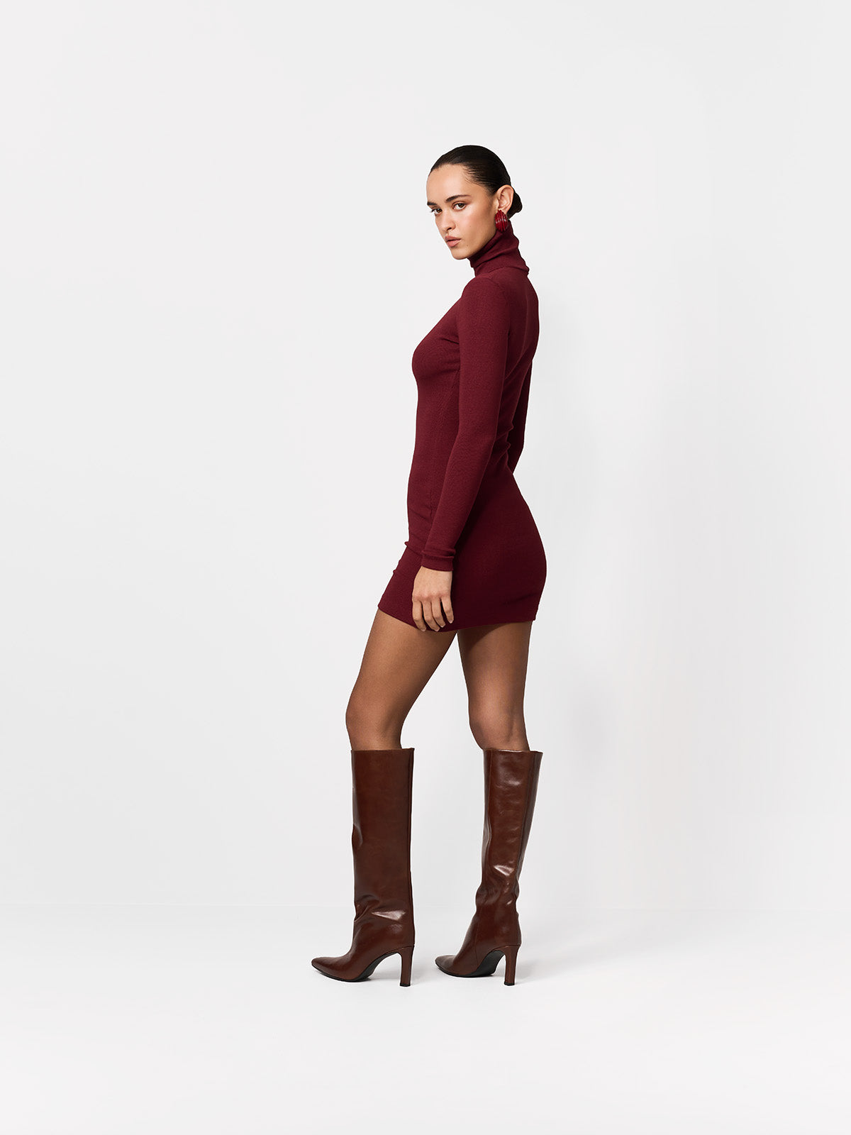 SUKIENKA MINI YOKO BURGUNDY