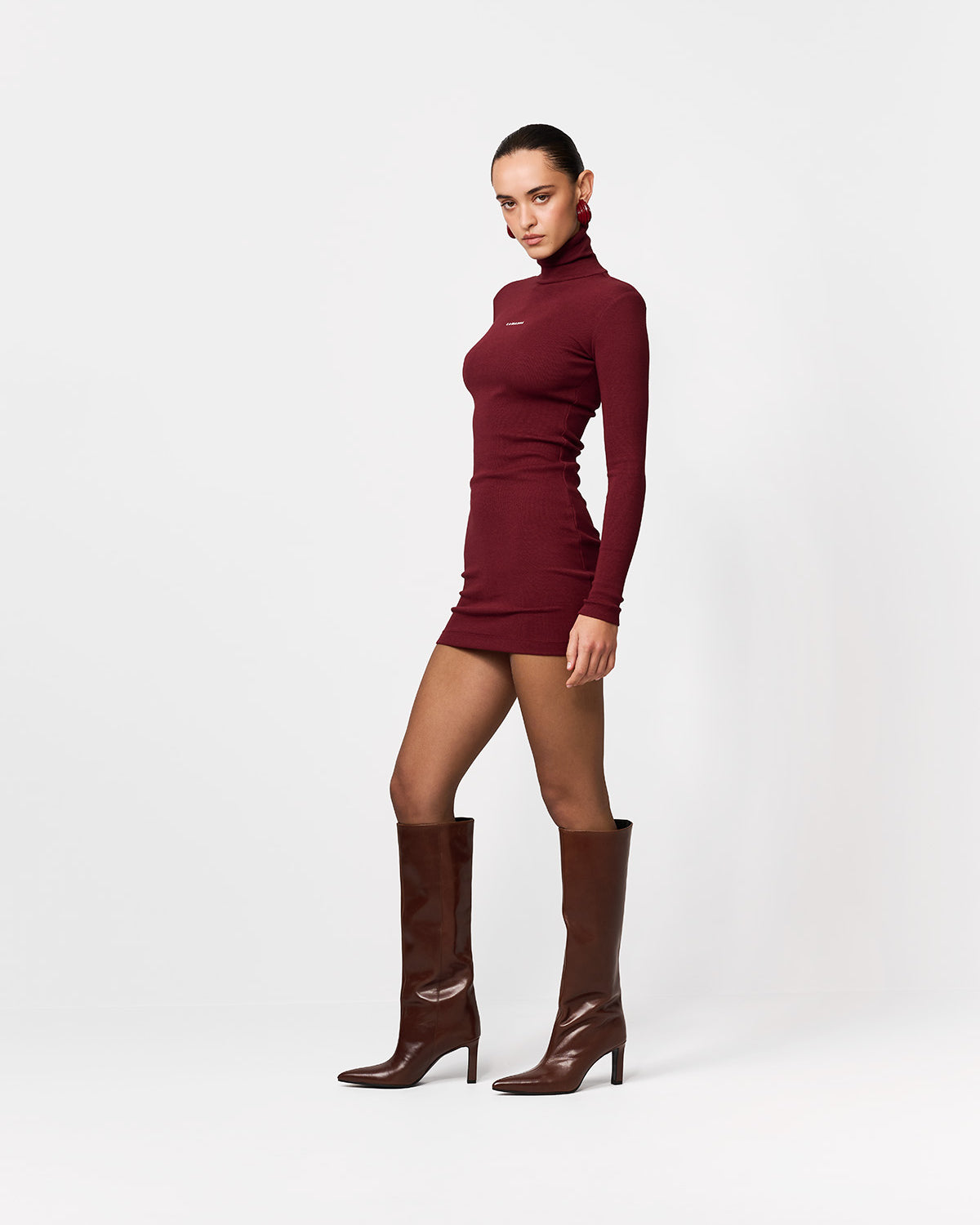 SUKIENKA MINI YOKO BURGUNDY