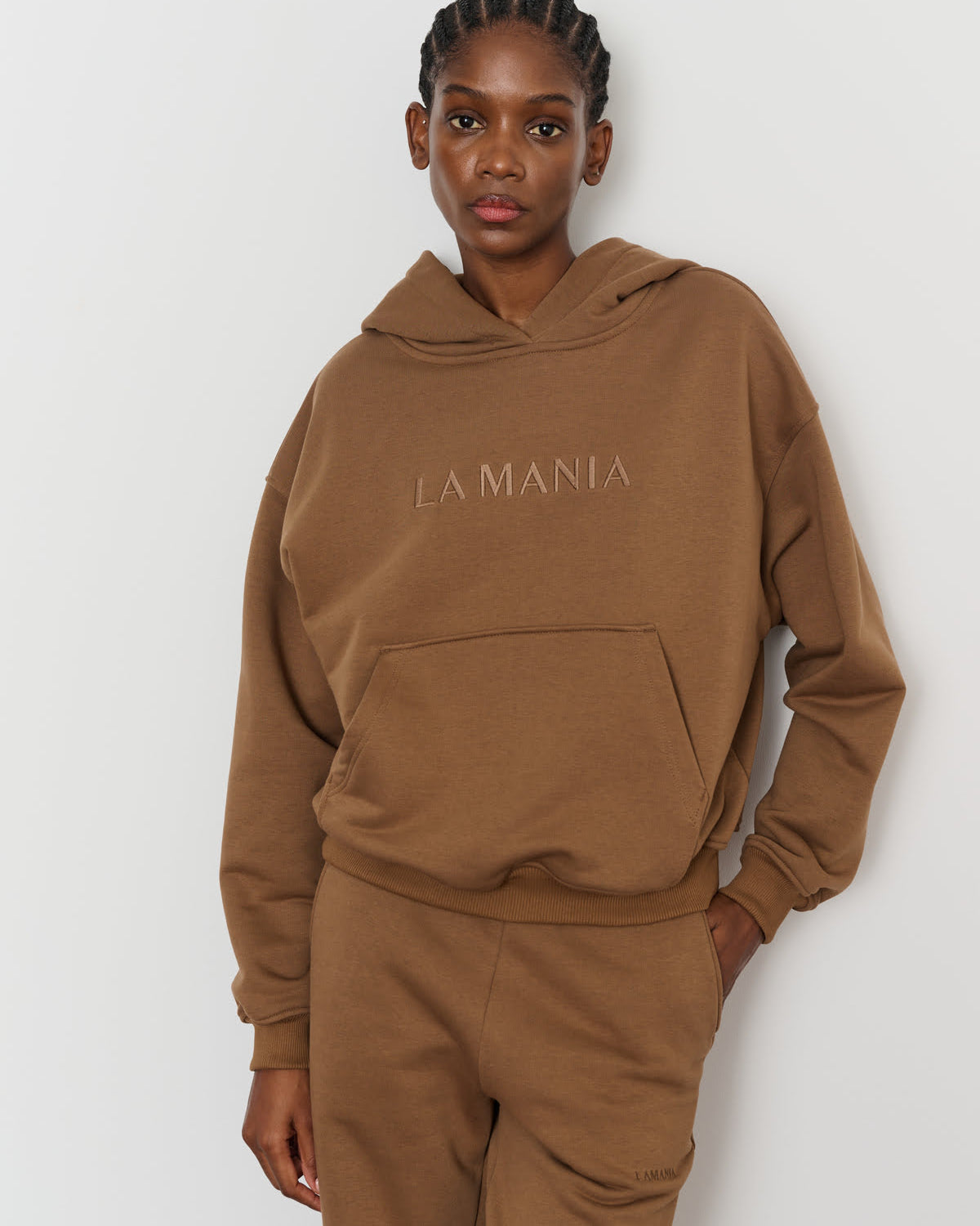 BLUZA Z KAPTUREM BROOK BROWN